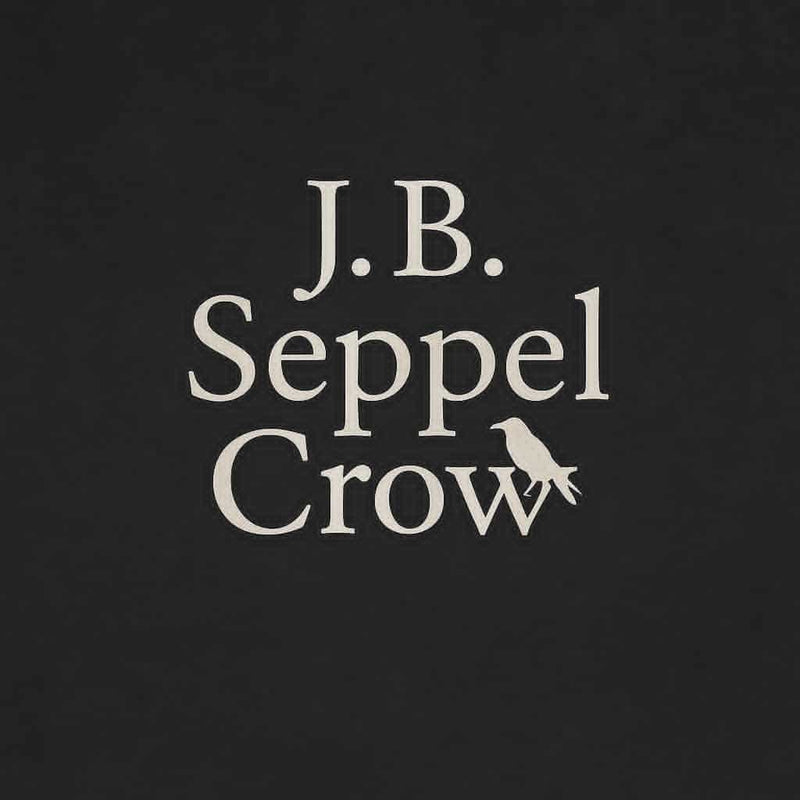 Logo with 'J.B. Seppel Crow' text and a bird illustration on a black background